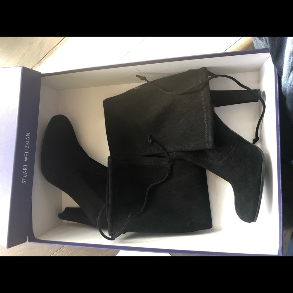 SW Stretch Suede leather Tie Closure knee